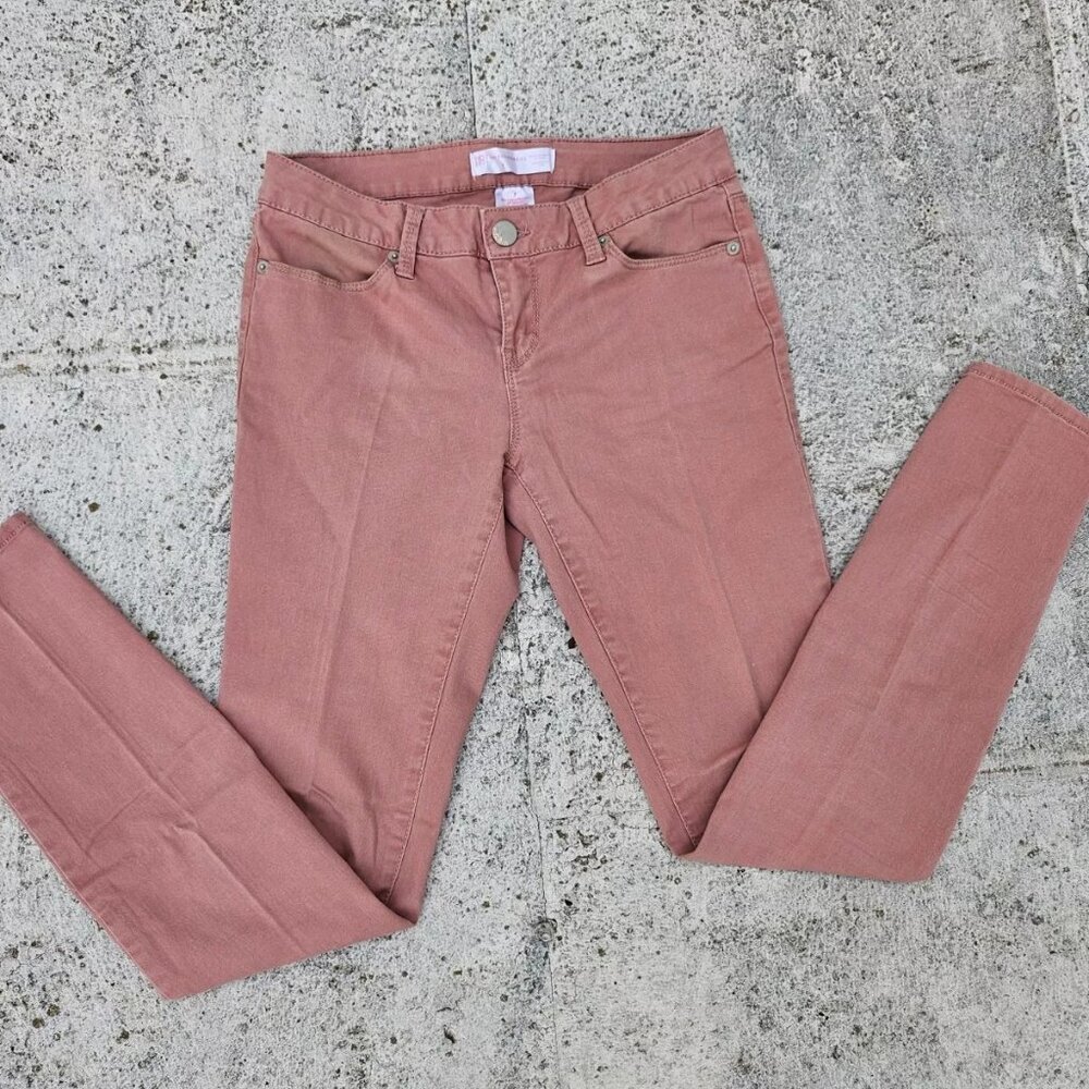 No Boundaries Women Pant Pink Cotton Pant Chino Slim Fit Stretched Size 7 30X 29